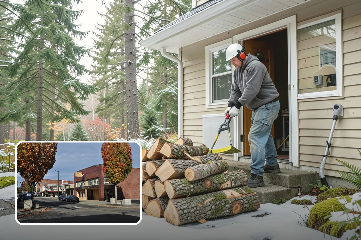 Storm Wood Processing in Puyallup, Pierce County, WA - Recovers value from storm-damaged trees