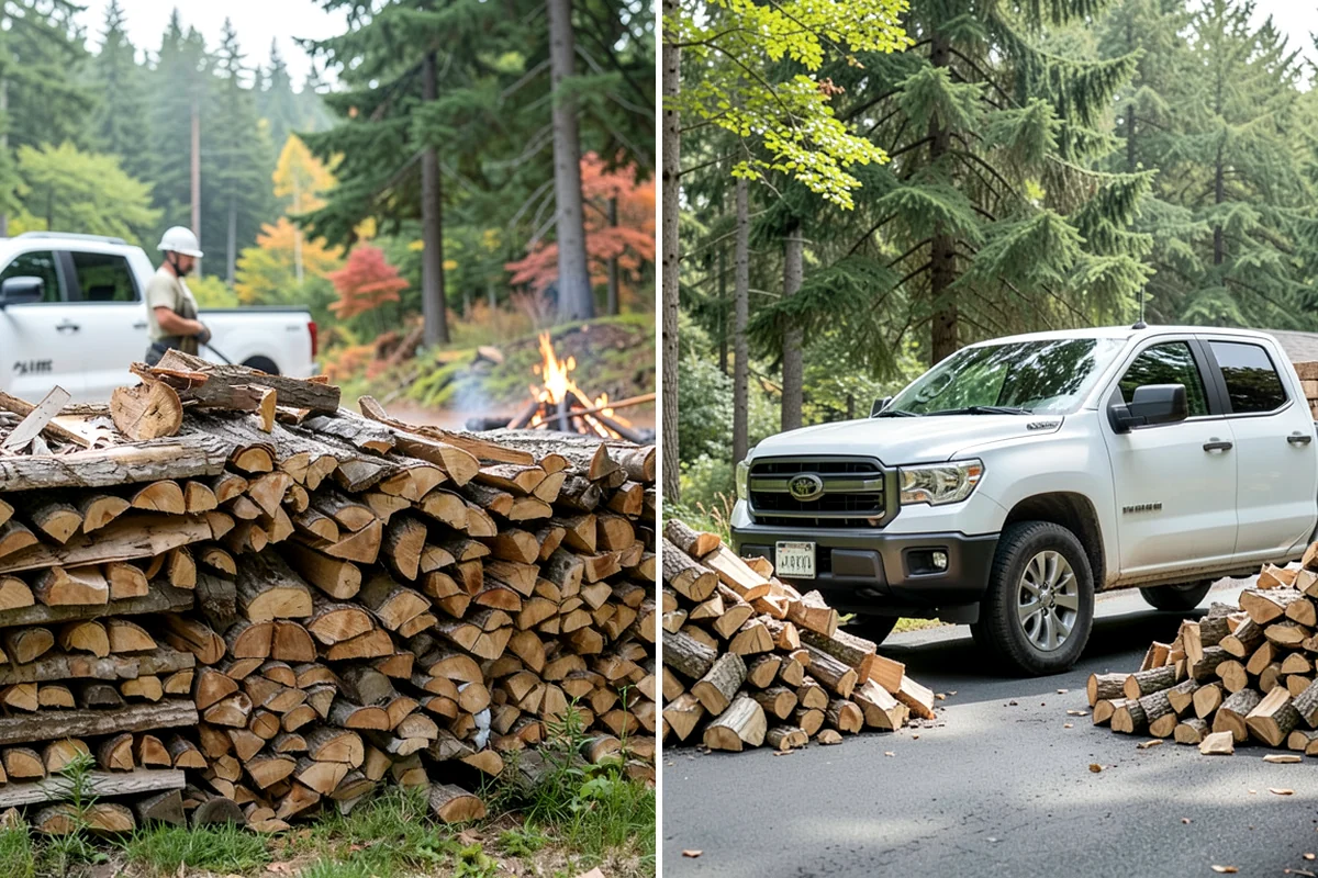 Storm Wood Processing in Puyallup, Pierce County, WA - We survey the storm damage on-site