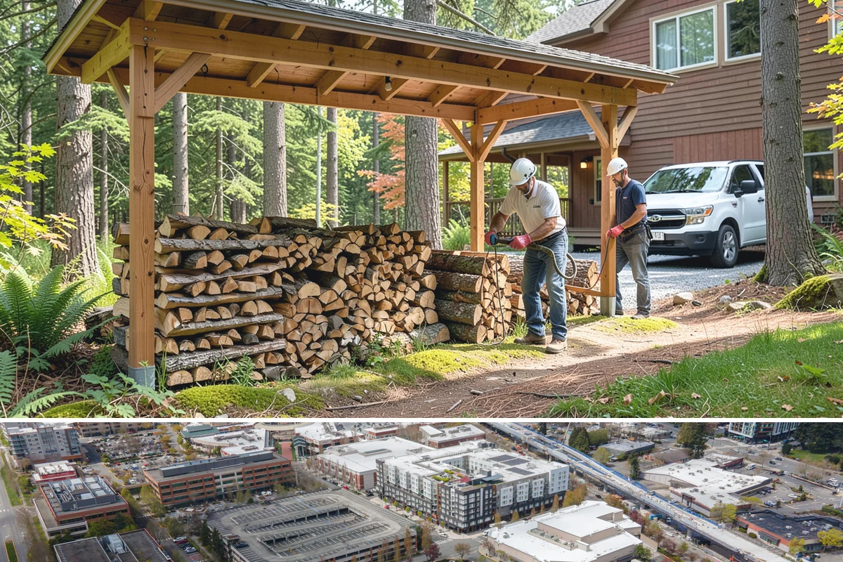 Storm Wood Processing in Redmond, King County, WA - Demand spikes after fall and winter windstorms, so call promptly once a storm passes for faster scheduling.