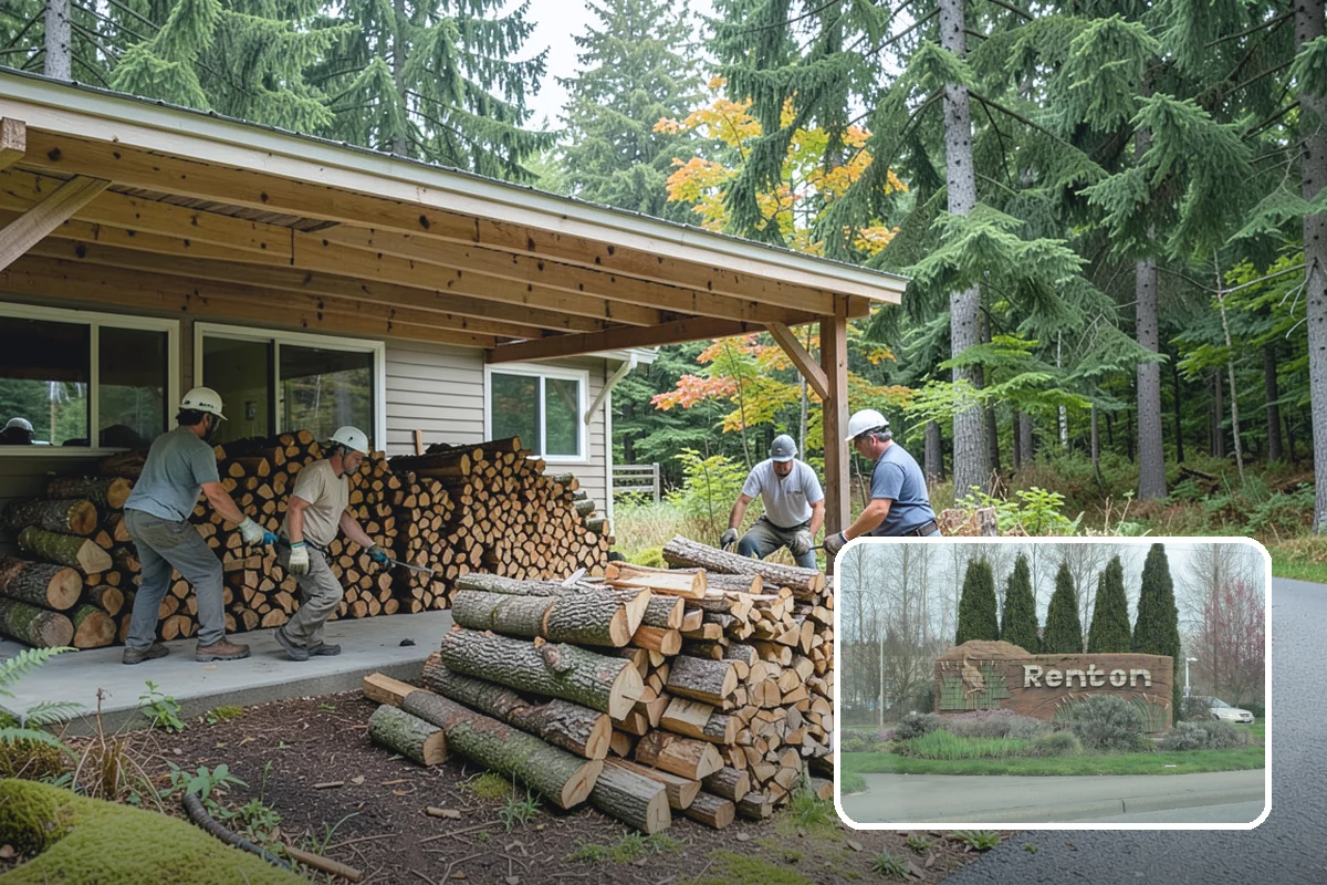 Storm Wood Processing in Renton, King County, WA - Recovers value from storm-damaged trees