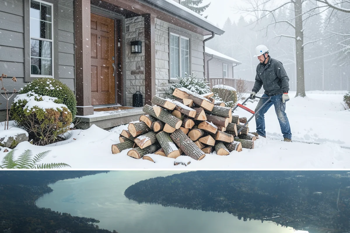 Storm Wood Processing in Sammamish, King County, WA - Demand spikes after fall and winter windstorms, so call promptly once a storm passes for faster scheduling.