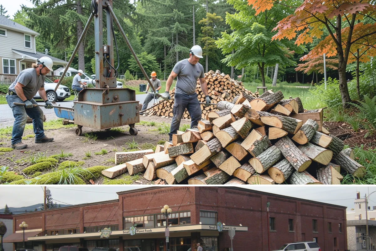 Storm Wood Processing in Sedro-Woolley, Skagit County, WA - Demand spikes after fall and winter windstorms, so call promptly once a storm passes for faster scheduling.