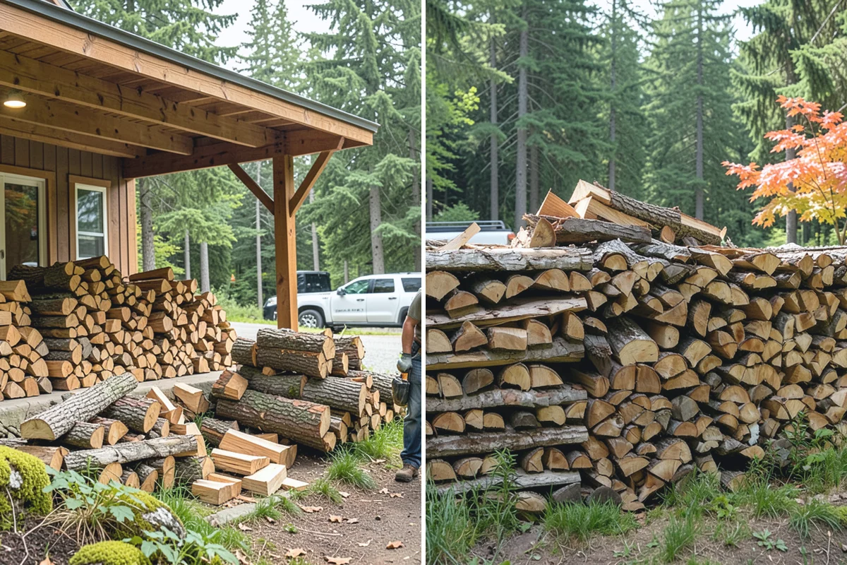 Storm Wood Processing in Skykomish, King County, WA - We survey the storm damage on-site