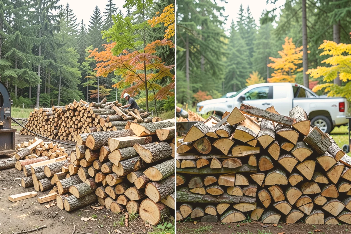 Storm Wood Processing in Stanwood, Snohomish County, WA - We survey the storm damage on-site