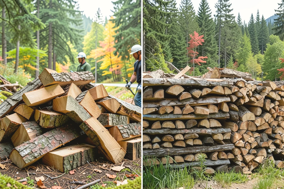 Storm Wood Processing in Steilacoom, Pierce County, WA - We survey the storm damage on-site