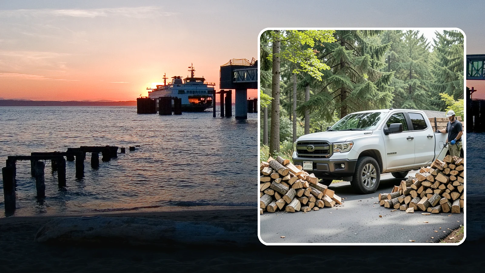 Subscription Firewood Delivery in Edmonds, Snohomish County, WA - Our subscription firewood delivery keeps your supply topped up automatically so you never have to think about running low.