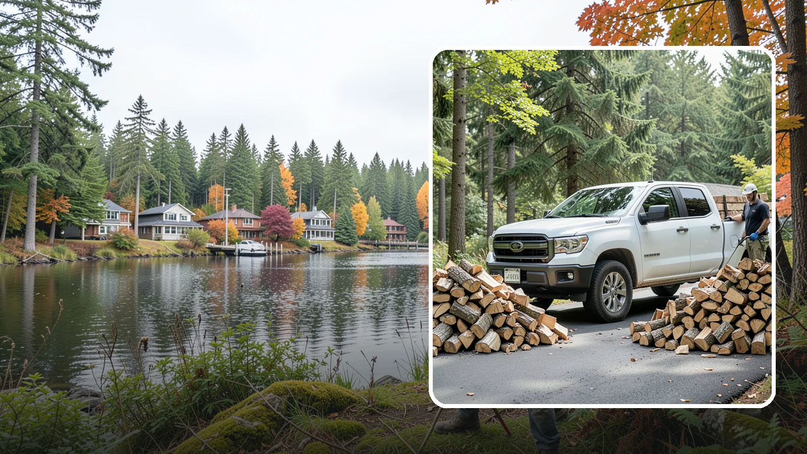 Subscription Firewood Delivery in La Conner, Skagit County, WA - Our subscription firewood delivery keeps your supply topped up automatically so you never have to think about running low.