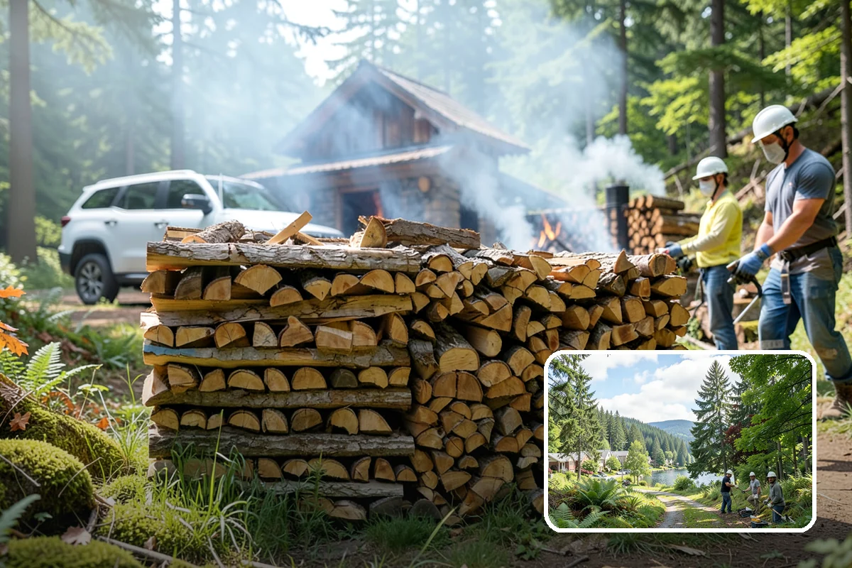 Subscription Firewood Delivery in Lake Forest Park, King County, WA - Automatic deliveries mean you never run out