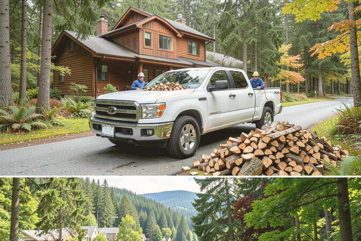 Subscription Firewood Delivery in Lake Forest Park, King County, WA - Start a subscription before fall so deliveries are established ahead of the heaviest winter burning.