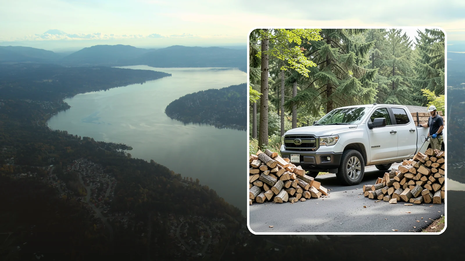 Subscription Firewood Delivery in Sammamish, King County, WA - Our subscription firewood delivery keeps your supply topped up automatically so you never have to think about running low.
