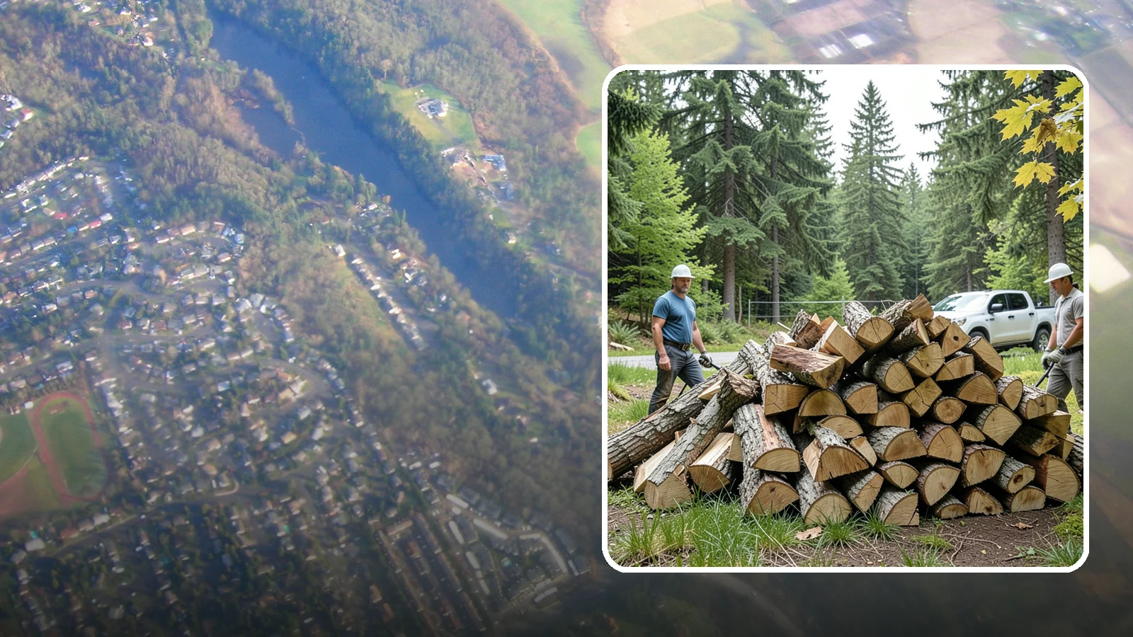 Summer Seasoning in Algona, King County, WA - We deliver wood in summer and set it up to dry through the warm months so it is ready to burn by winter.