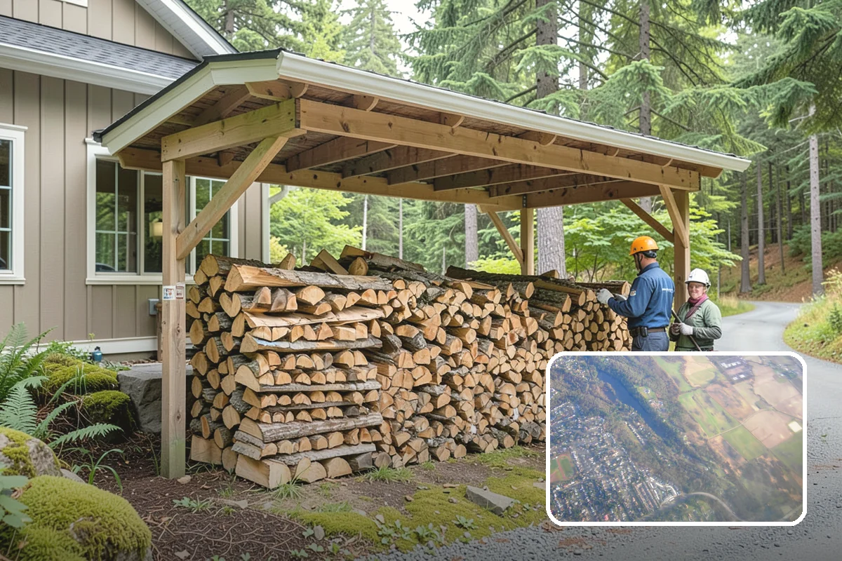 Summer Seasoning in Algona, King County, WA - Uses the driest months for effective seasoning