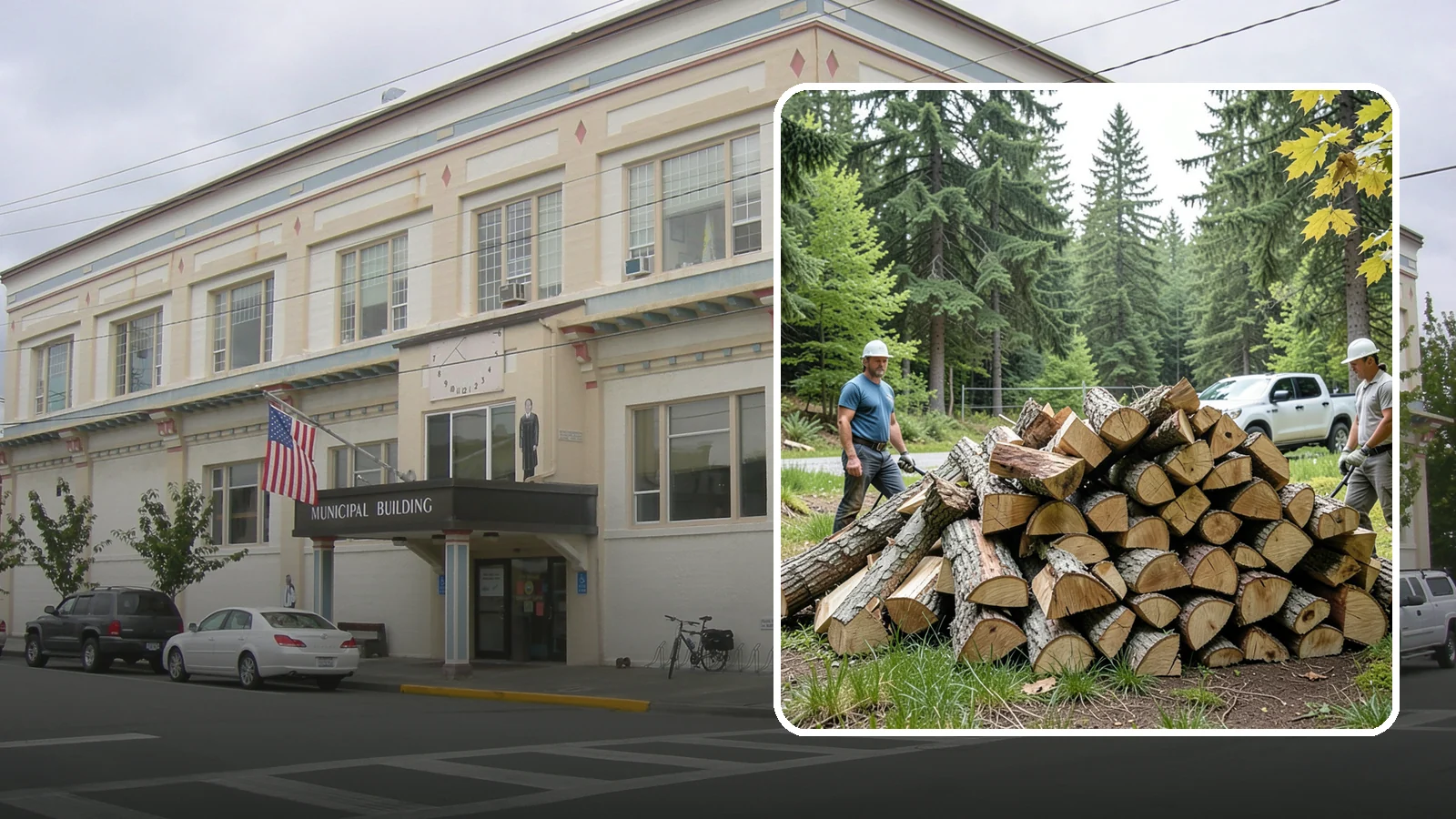 Summer Seasoning in Anacortes, Skagit County, WA - We deliver wood in summer and set it up to dry through the warm months so it is ready to burn by winter.