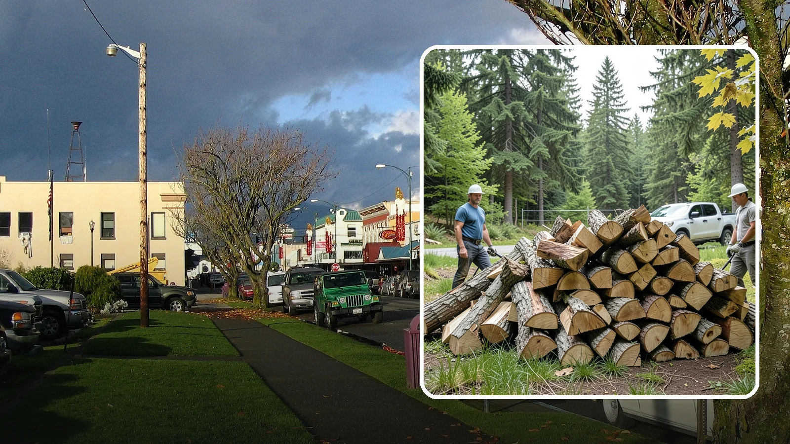 Summer Seasoning in Arlington, Snohomish County, WA - We deliver wood in summer and set it up to dry through the warm months so it is ready to burn by winter.