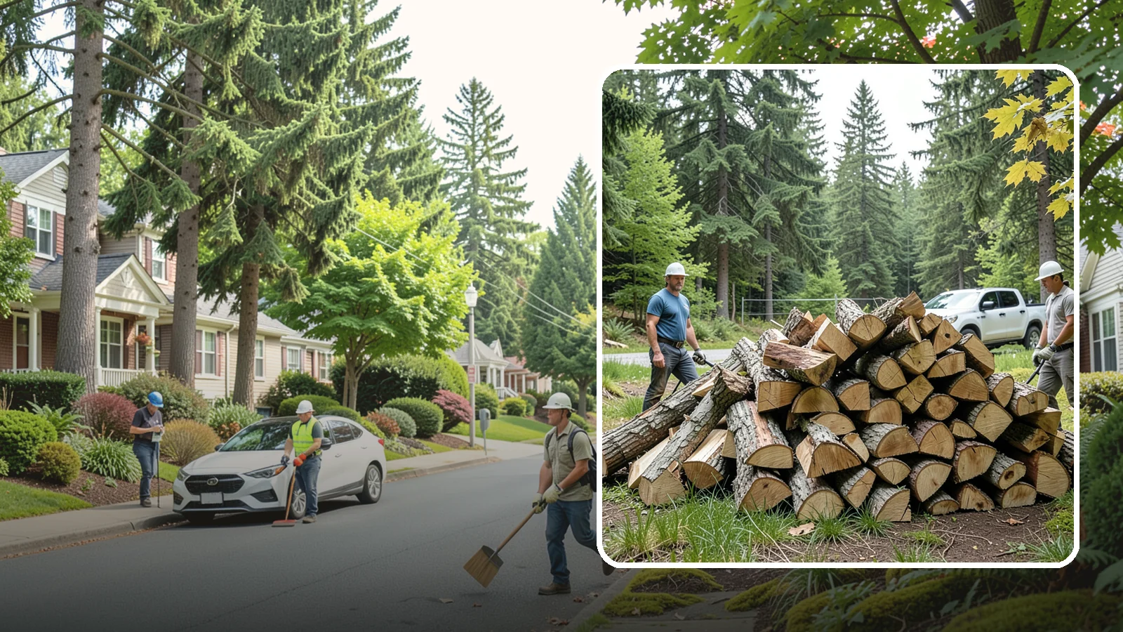 Summer Seasoning in Beaux Arts Village, King County, WA - We deliver wood in summer and set it up to dry through the warm months so it is ready to burn by winter.
