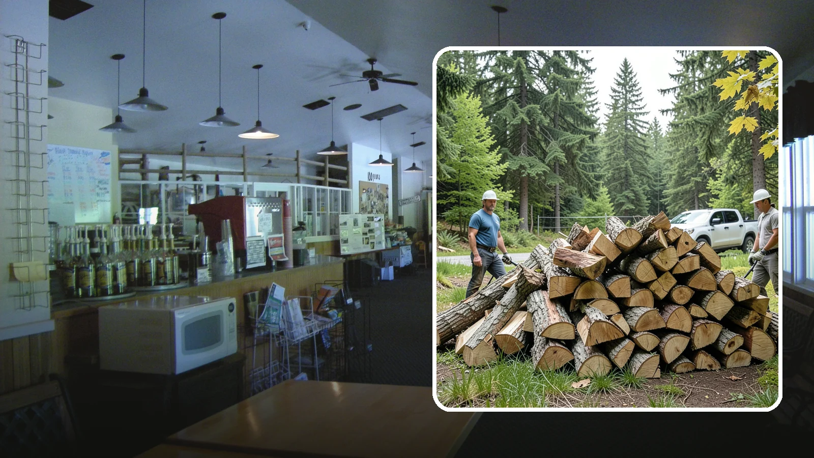 Summer Seasoning in Black Diamond, King County, WA - We deliver wood in summer and set it up to dry through the warm months so it is ready to burn by winter.