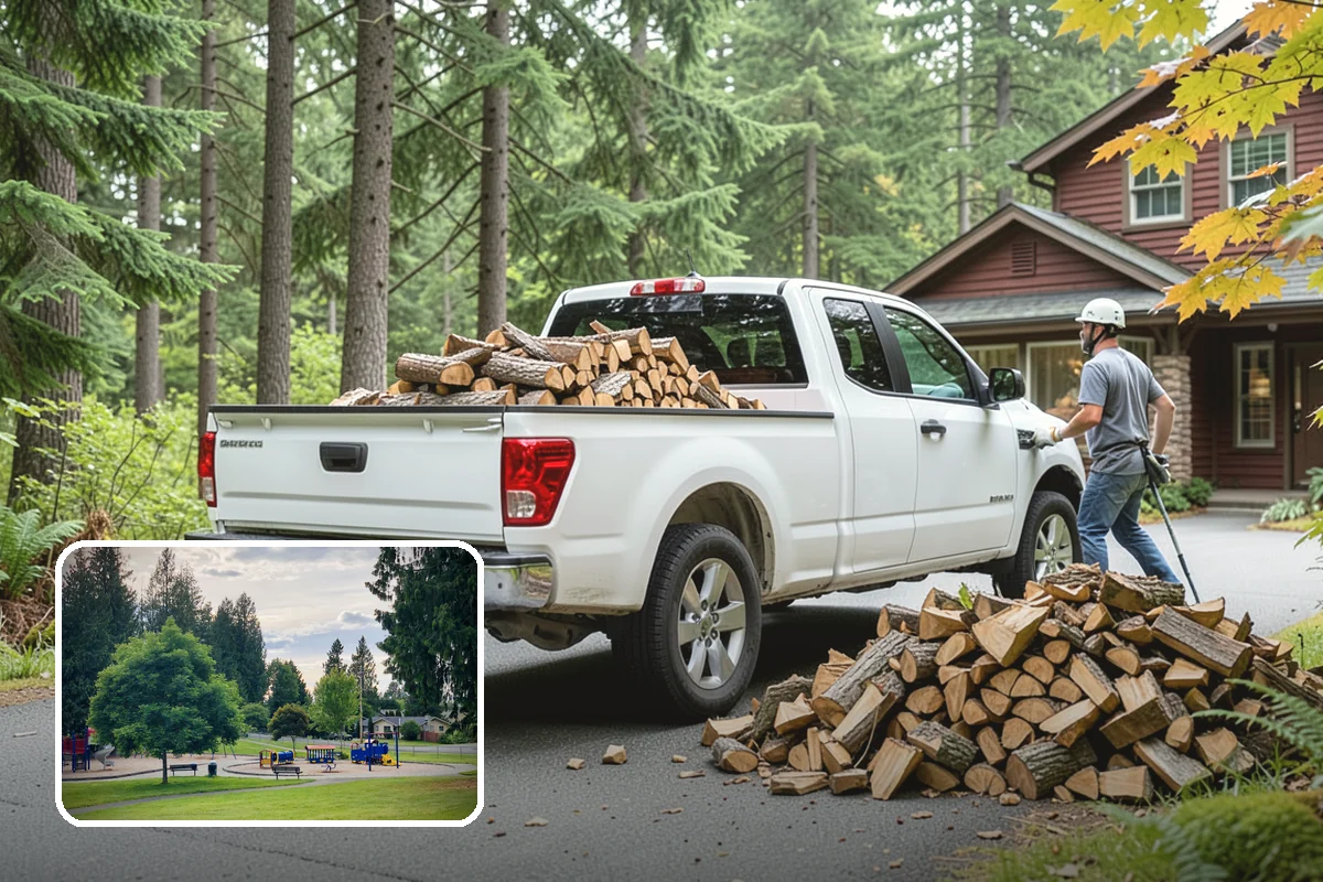 Summer Seasoning in Bonney Lake, Pierce County, WA - Uses the driest months for effective seasoning