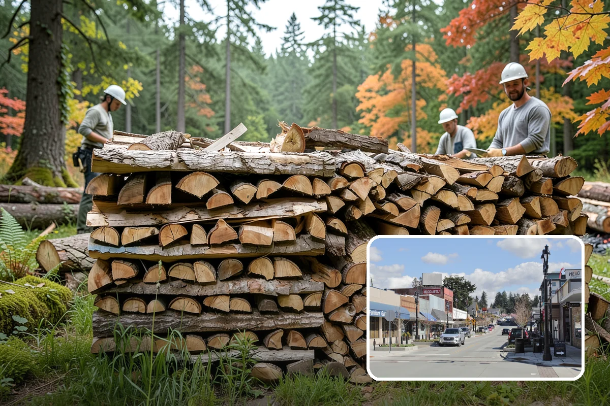 Summer Seasoning in Bothell, King County, WA - Uses the driest months for effective seasoning