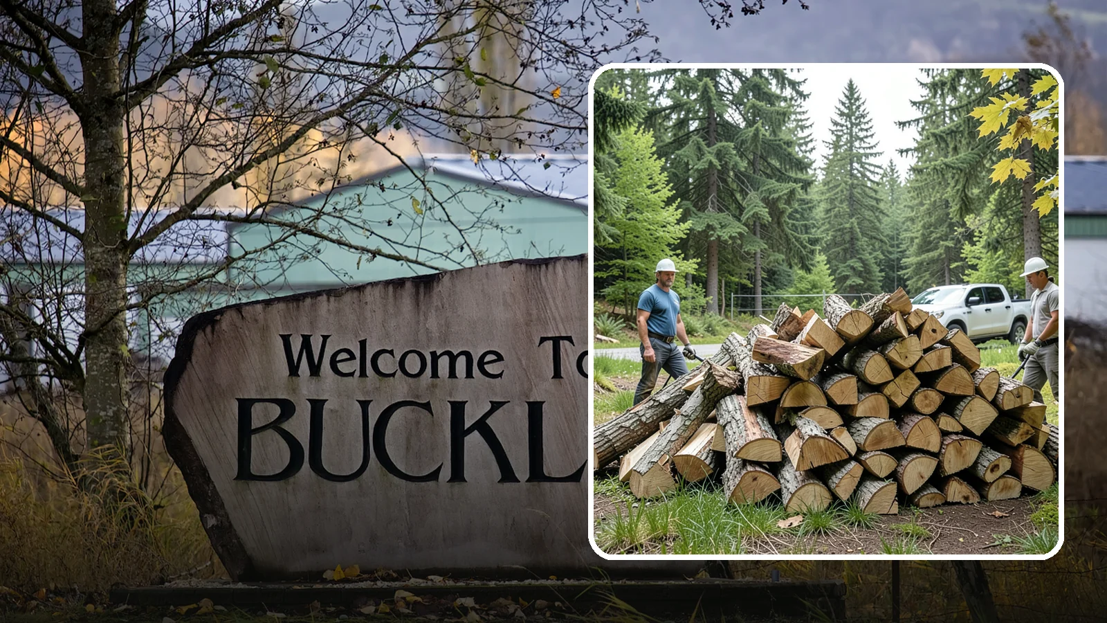 Summer Seasoning in Buckley, Pierce County, WA - We deliver wood in summer and set it up to dry through the warm months so it is ready to burn by winter.