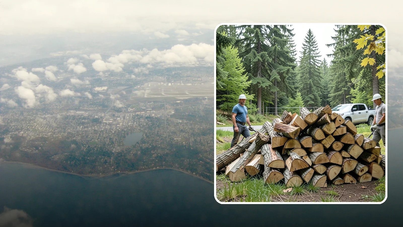 Summer Seasoning in Burien, King County, WA - We deliver wood in summer and set it up to dry through the warm months so it is ready to burn by winter.