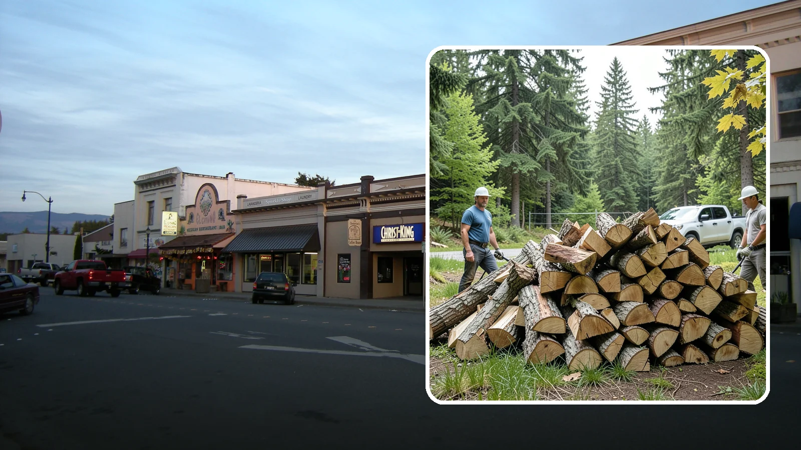Summer Seasoning in Burlington, Skagit County, WA - We deliver wood in summer and set it up to dry through the warm months so it is ready to burn by winter.