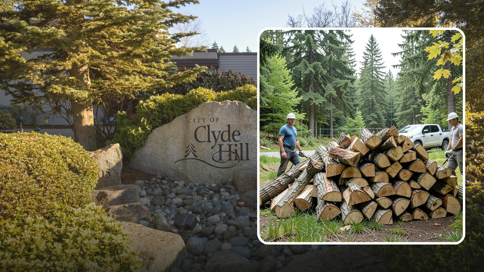 Summer Seasoning in Clyde Hill, King County, WA - We deliver wood in summer and set it up to dry through the warm months so it is ready to burn by winter.