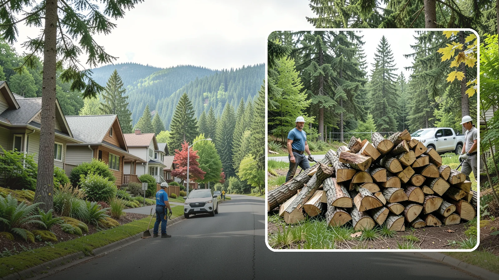 Summer Seasoning in Darrington, WA - We deliver wood in summer and set it up to dry through the warm months so it is ready to burn by winter.