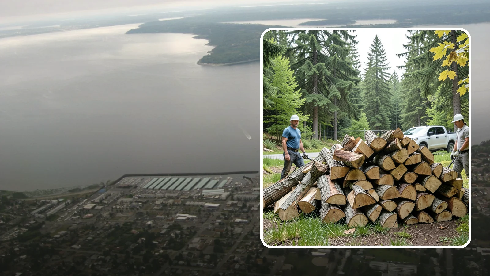 Summer Seasoning in Des Moines, King County, WA - We deliver wood in summer and set it up to dry through the warm months so it is ready to burn by winter.