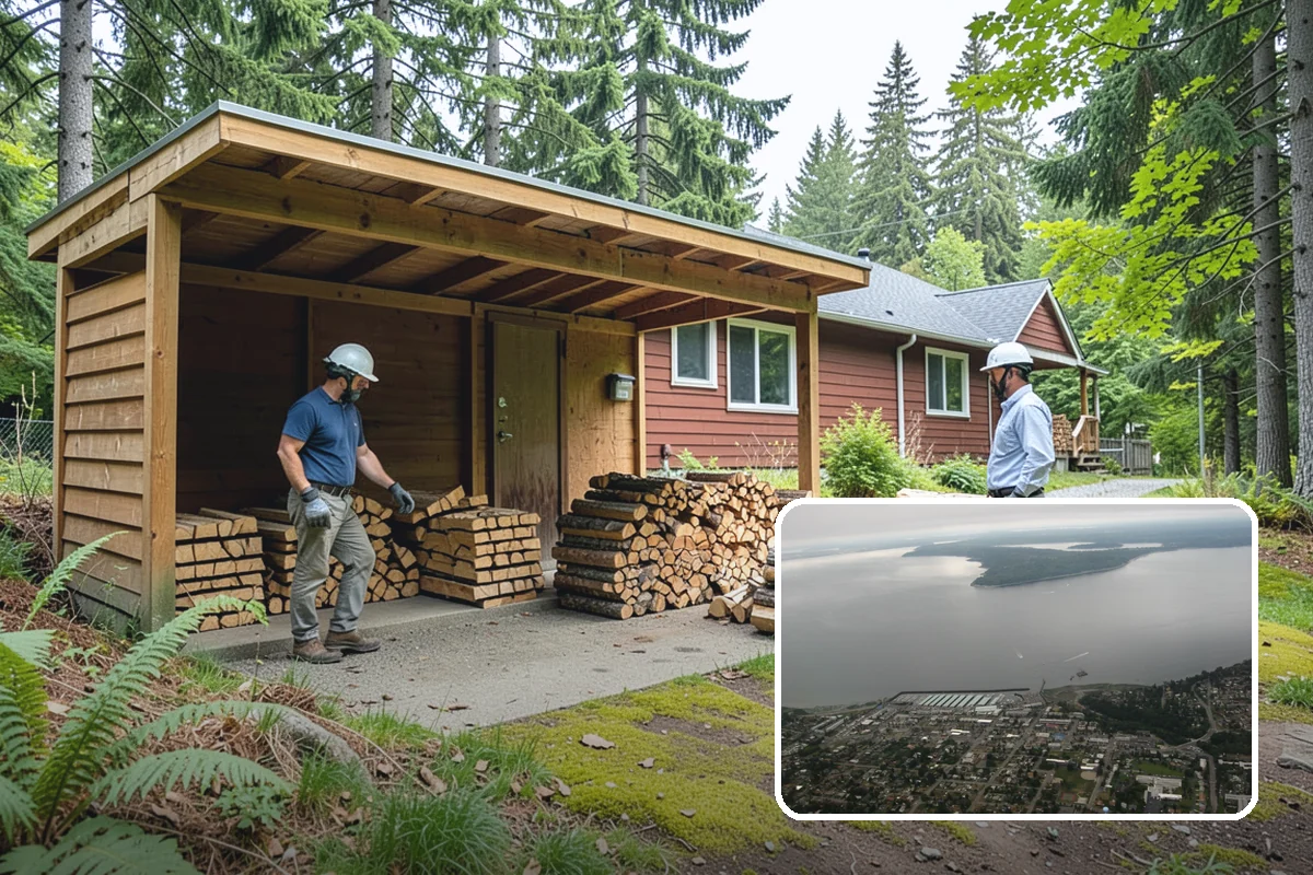 Summer Seasoning in Des Moines, King County, WA - Uses the driest months for effective seasoning