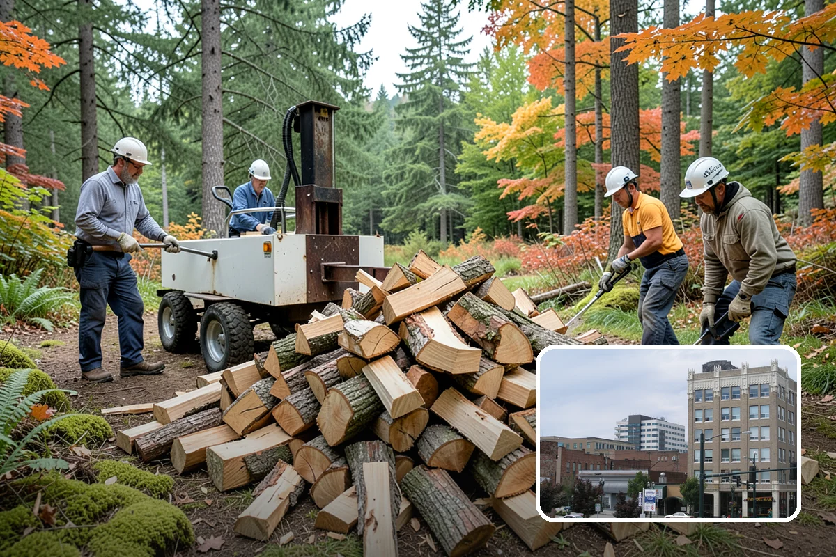 Summer Seasoning in Everett, Snohomish County, WA - Uses the driest months for effective seasoning