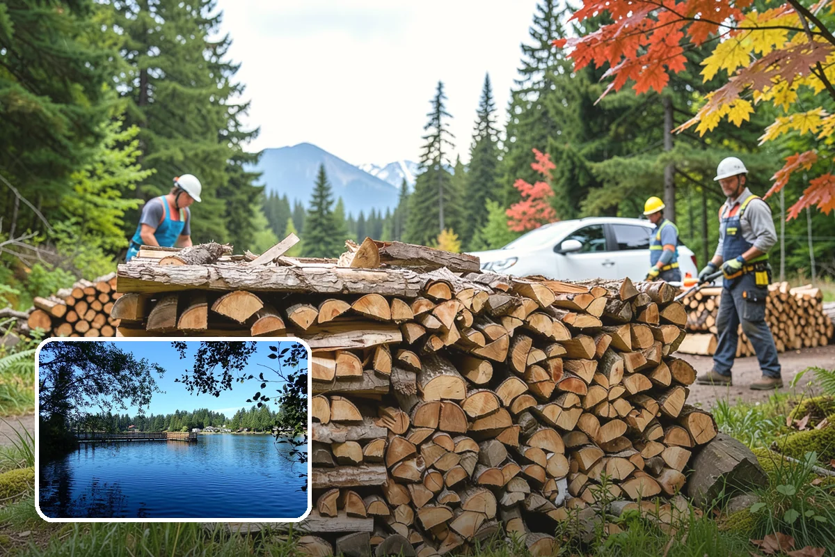 Summer Seasoning in Federal Way, King County, WA - Uses the driest months for effective seasoning
