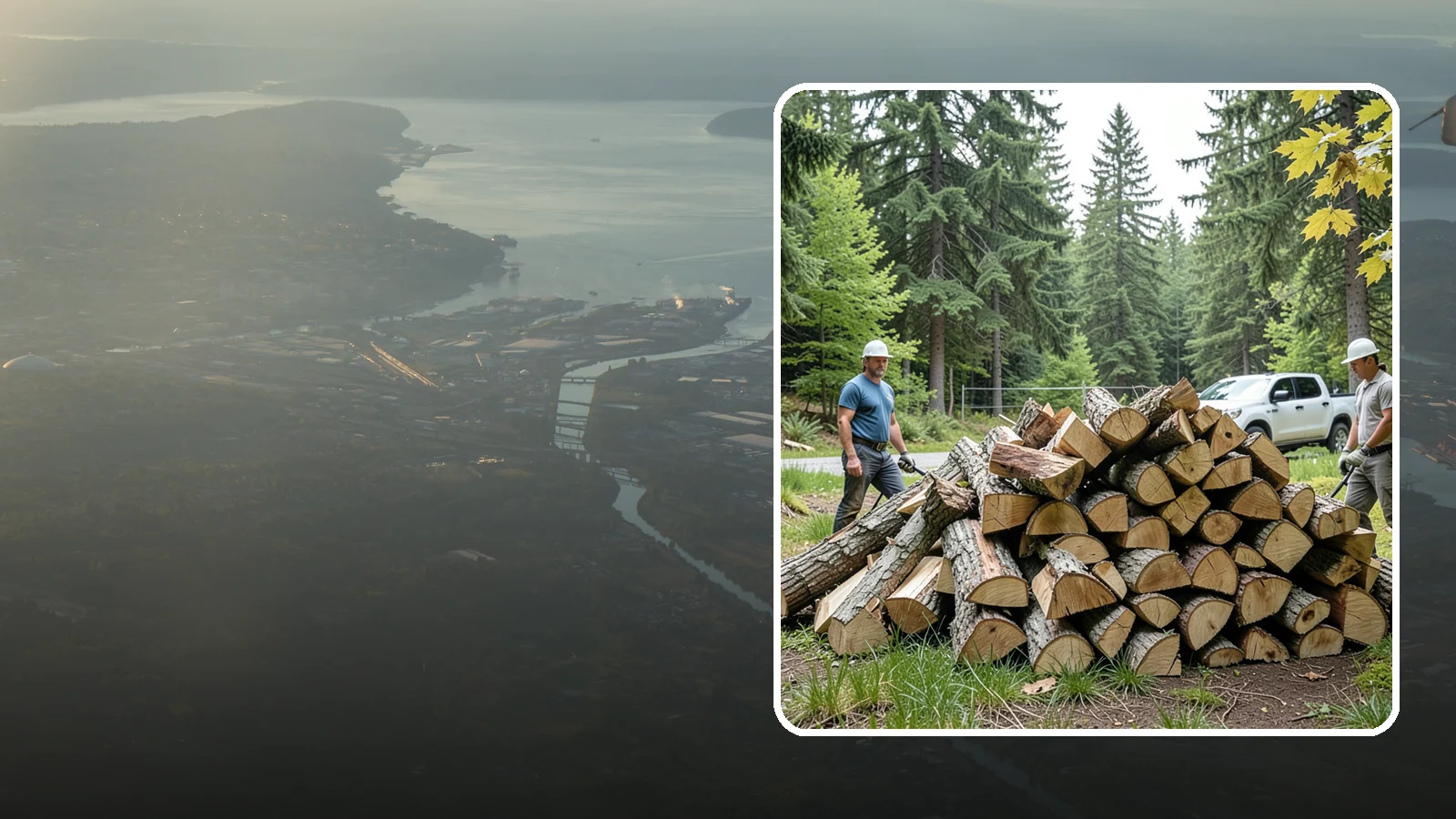 Summer Seasoning in Fife, Pierce County, WA - We deliver wood in summer and set it up to dry through the warm months so it is ready to burn by winter.