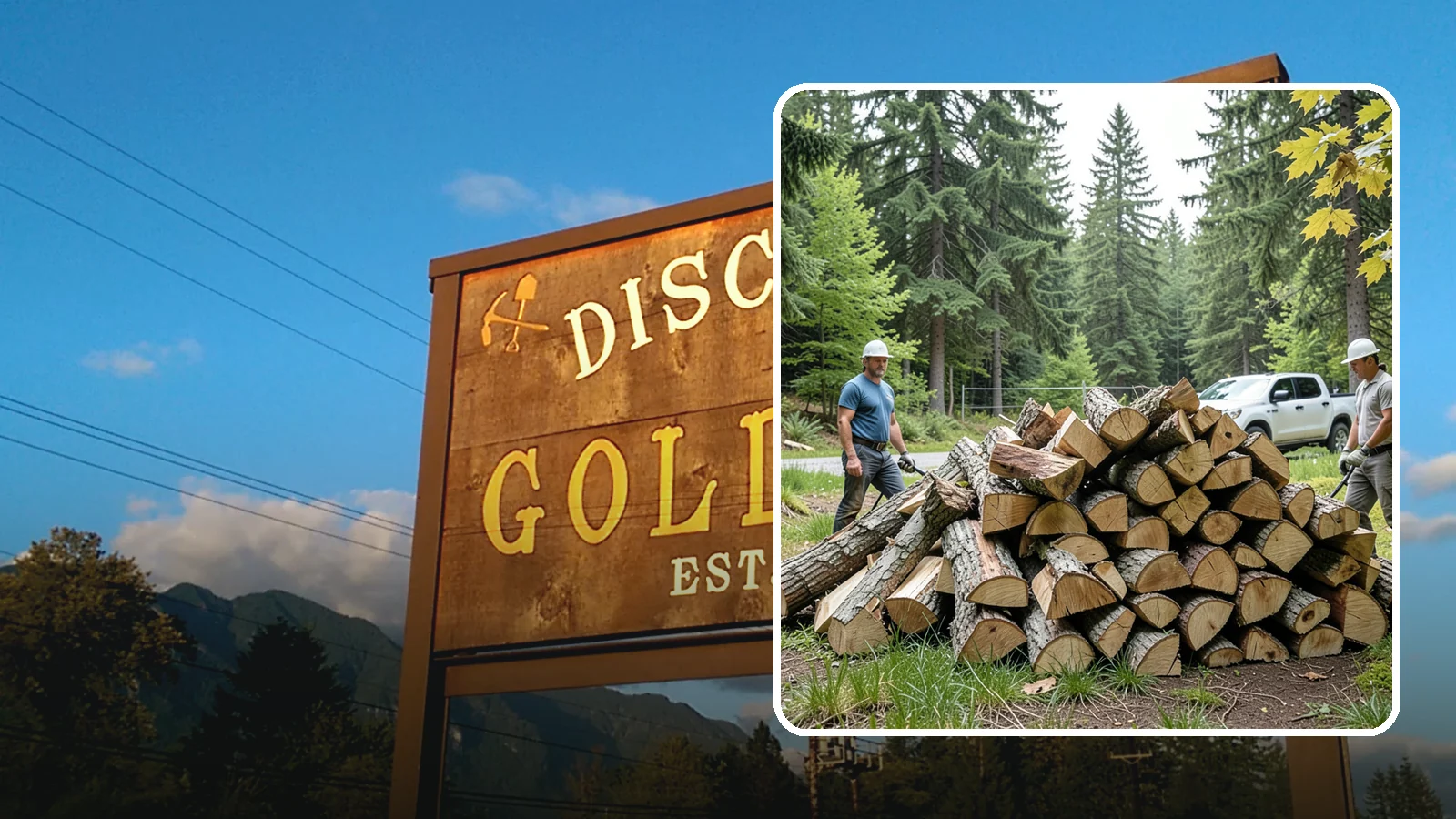 Summer Seasoning in Gold Bar, Snohomish County, WA - We deliver wood in summer and set it up to dry through the warm months so it is ready to burn by winter.