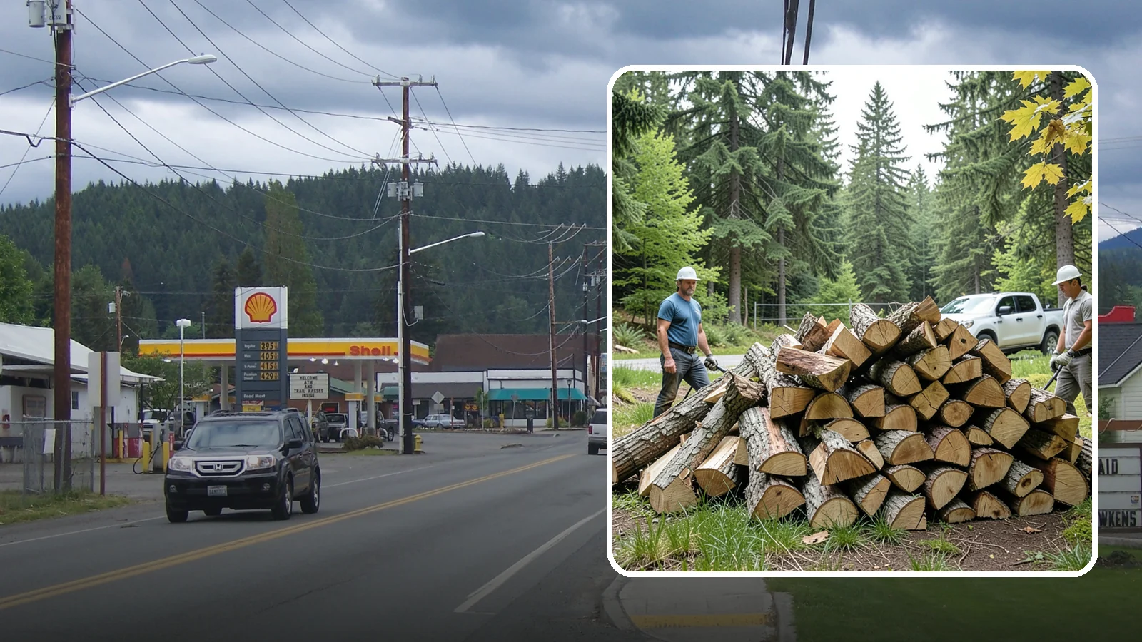 Summer Seasoning in Granite Falls, Snohomish County, WA - We deliver wood in summer and set it up to dry through the warm months so it is ready to burn by winter.