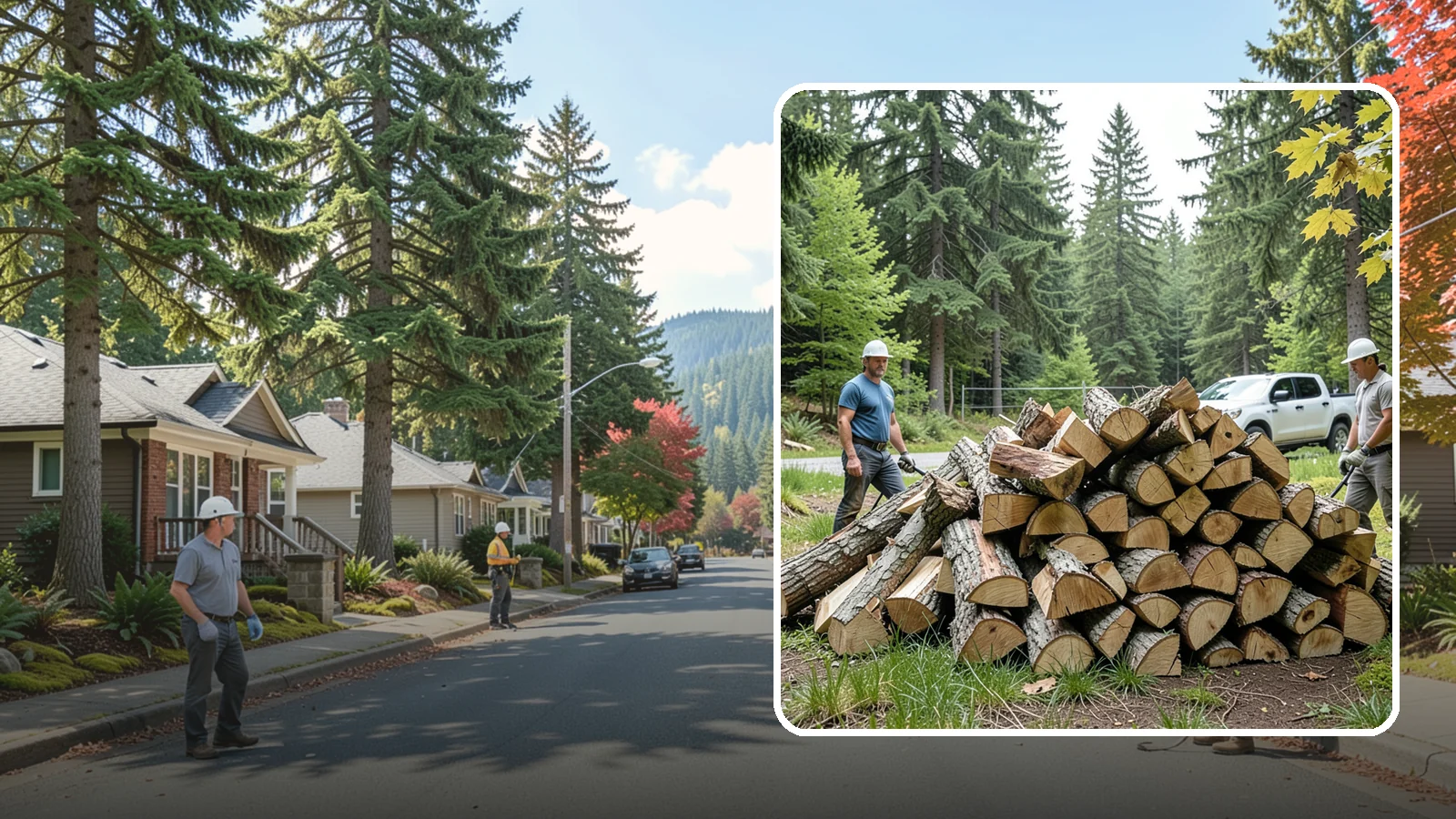 Summer Seasoning in Hunts Point, King County, WA - We deliver wood in summer and set it up to dry through the warm months so it is ready to burn by winter.