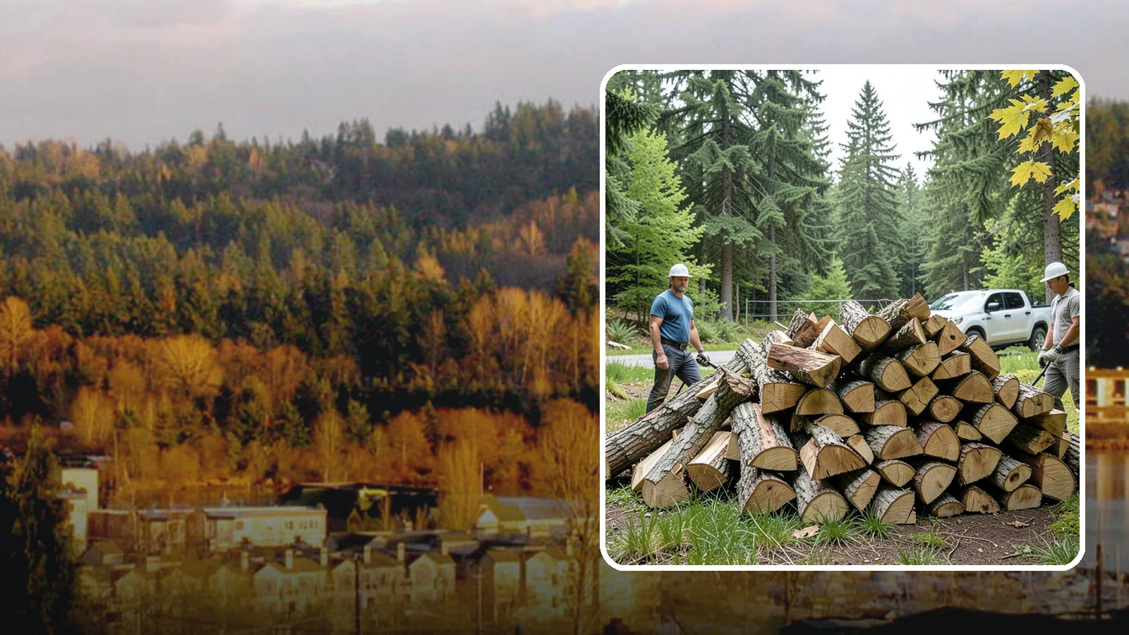 Summer Seasoning in Kenmore, King County, WA - We deliver wood in summer and set it up to dry through the warm months so it is ready to burn by winter.