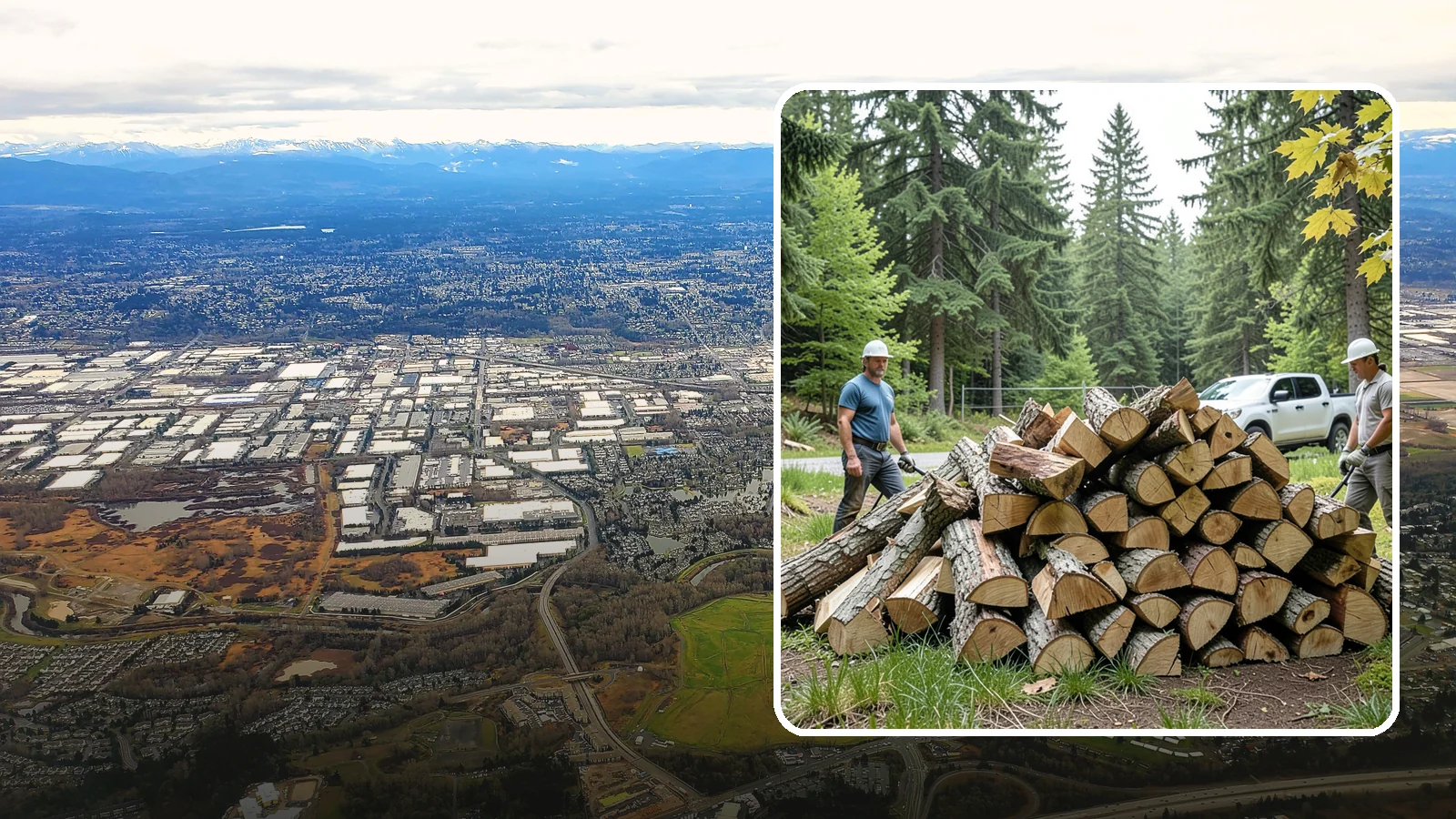 Summer Seasoning in Kent, King County, WA - We deliver wood in summer and set it up to dry through the warm months so it is ready to burn by winter.