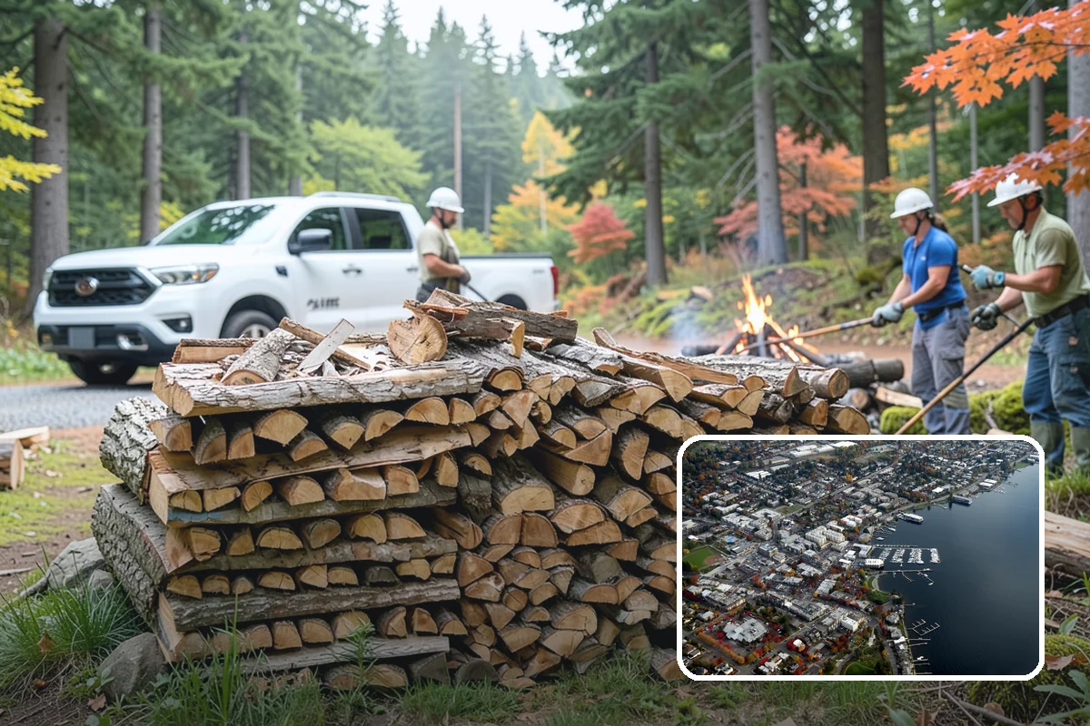Summer Seasoning in Kirkland, King County, WA - Uses the driest months for effective seasoning
