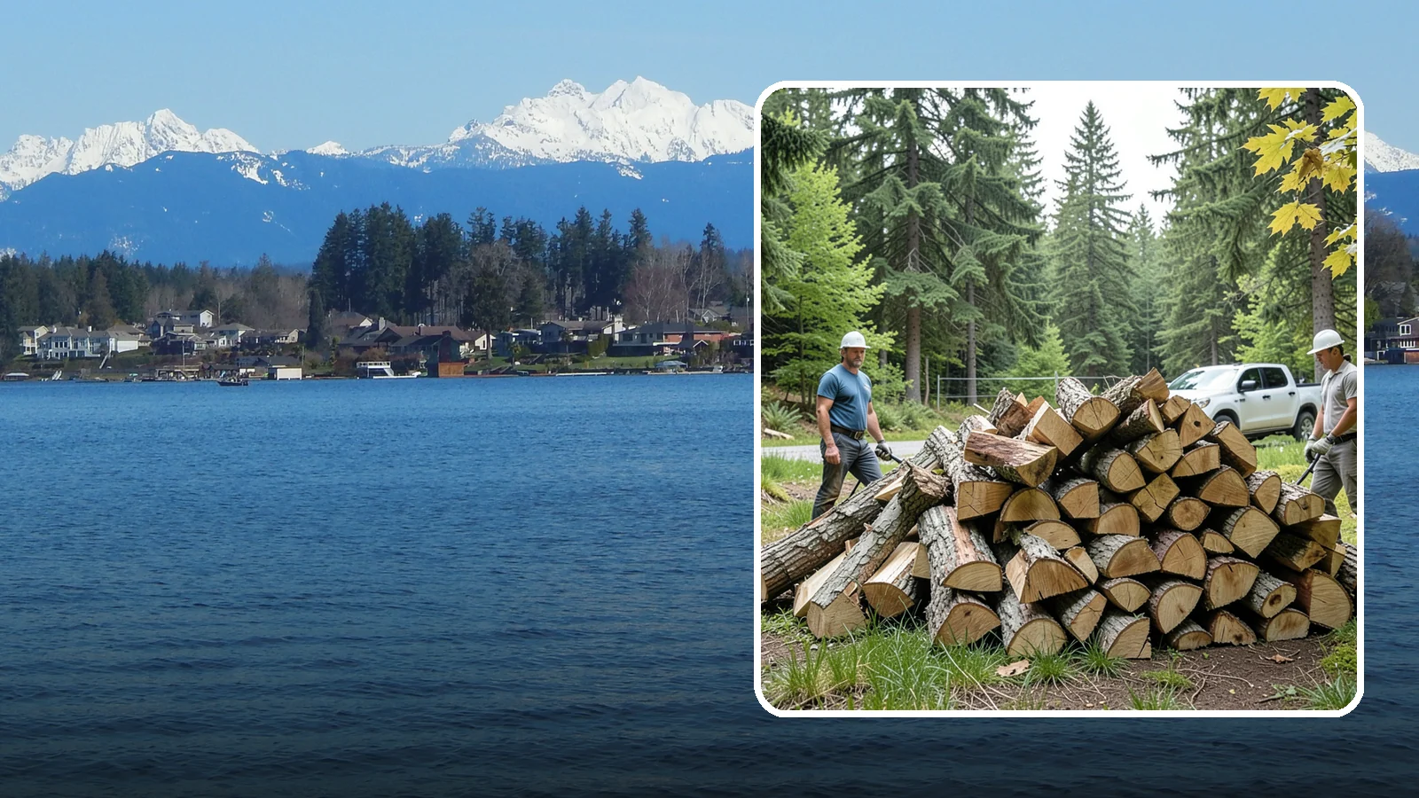 Summer Seasoning in Lake Stevens, Snohomish County, WA - We deliver wood in summer and set it up to dry through the warm months so it is ready to burn by winter.