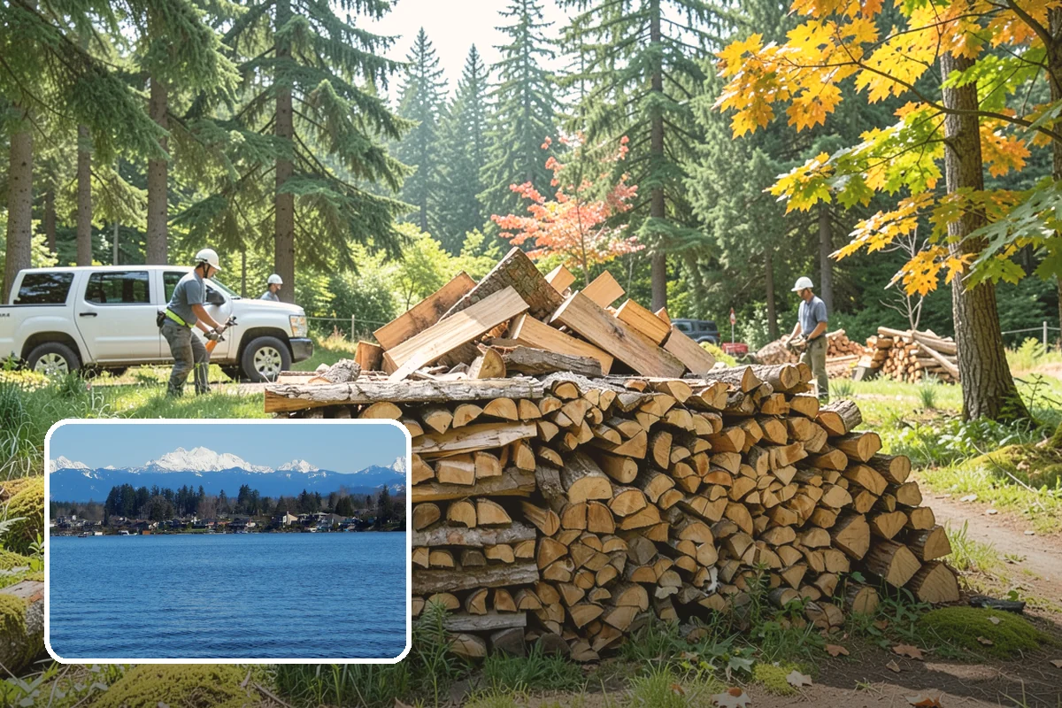 Summer Seasoning in Lake Stevens, Snohomish County, WA - Uses the driest months for effective seasoning