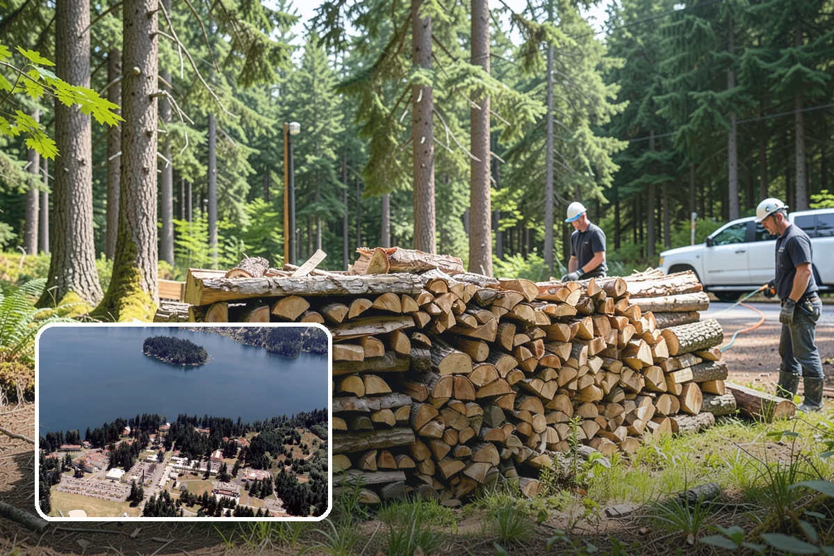 Summer Seasoning in Lakewood, Pierce County, WA - Uses the driest months for effective seasoning