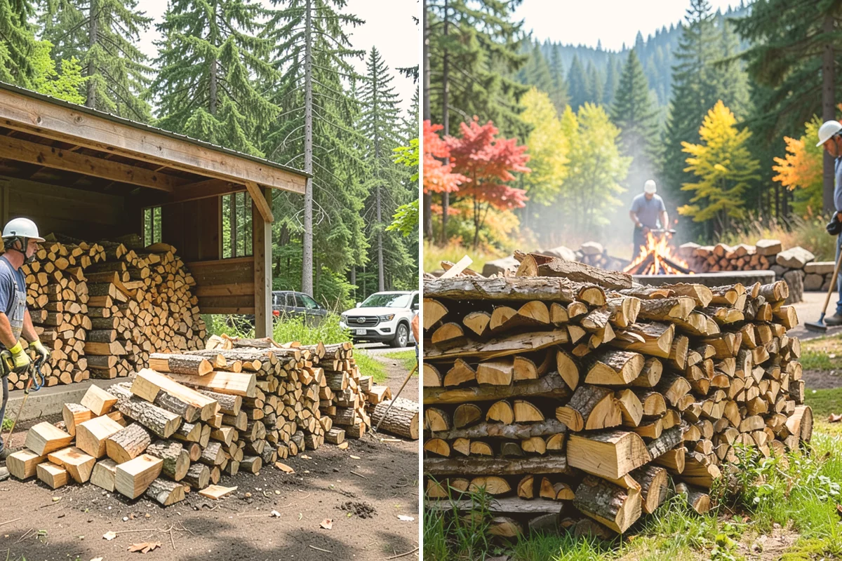 Summer Seasoning in Langley, Island County, WA - Determine how much wood to season for the winter