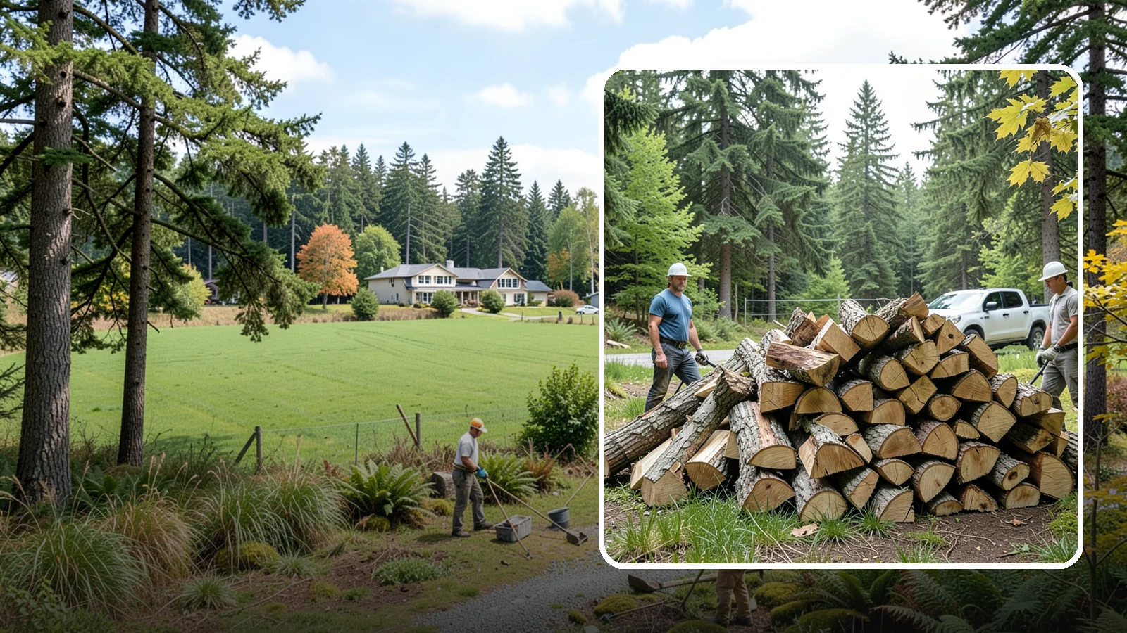 Summer Seasoning in Lyman, WA - We deliver wood in summer and set it up to dry through the warm months so it is ready to burn by winter.