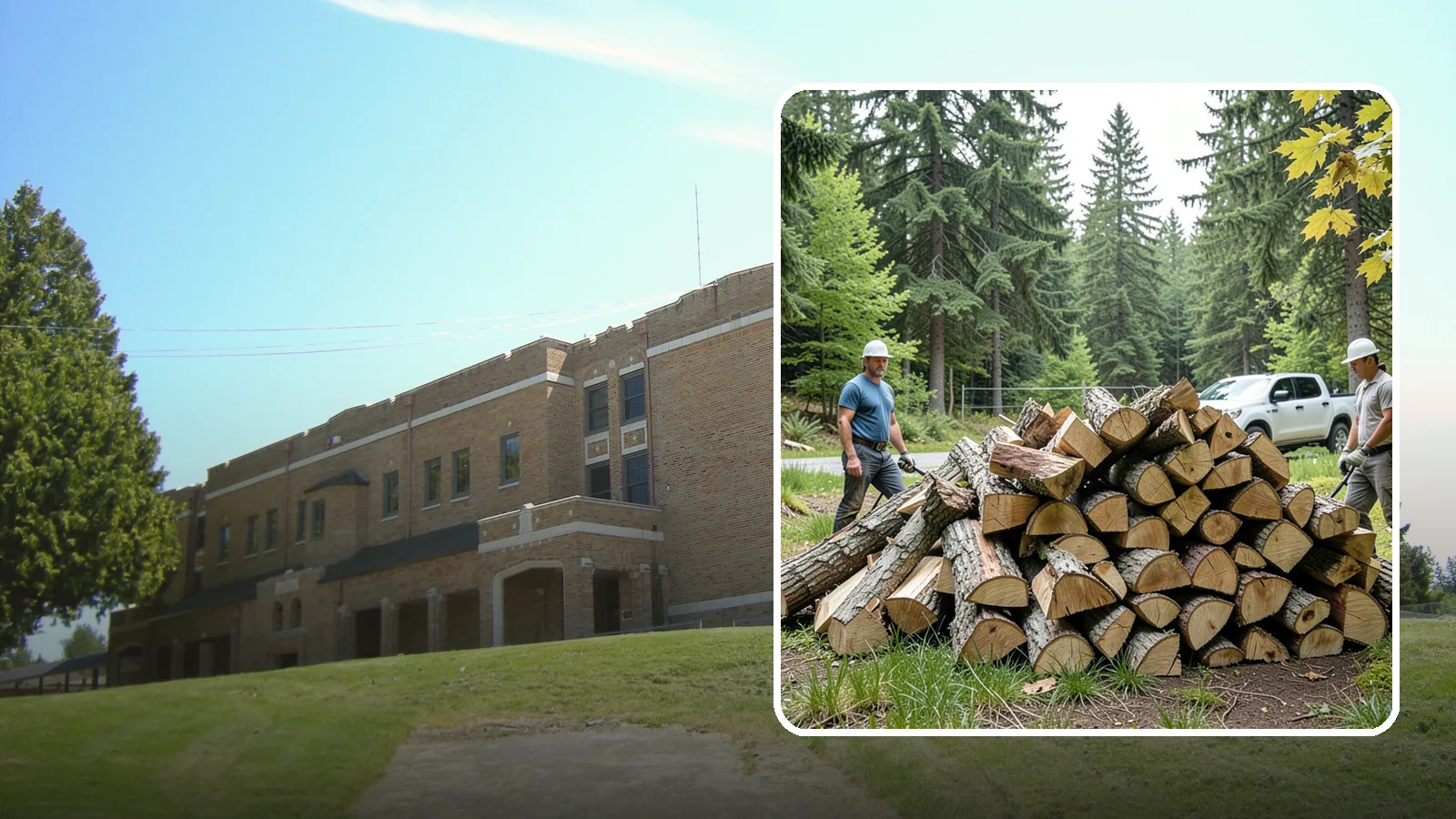Summer Seasoning in Maple Valley, King County, WA - We deliver wood in summer and set it up to dry through the warm months so it is ready to burn by winter.