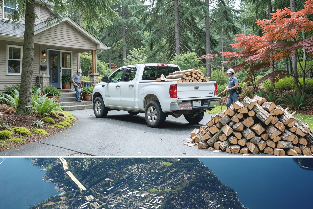 Summer Seasoning in Mercer Island, King County, WA - Summer is the prime seasoning window, when long dry days pull moisture out fastest ahead of winter.