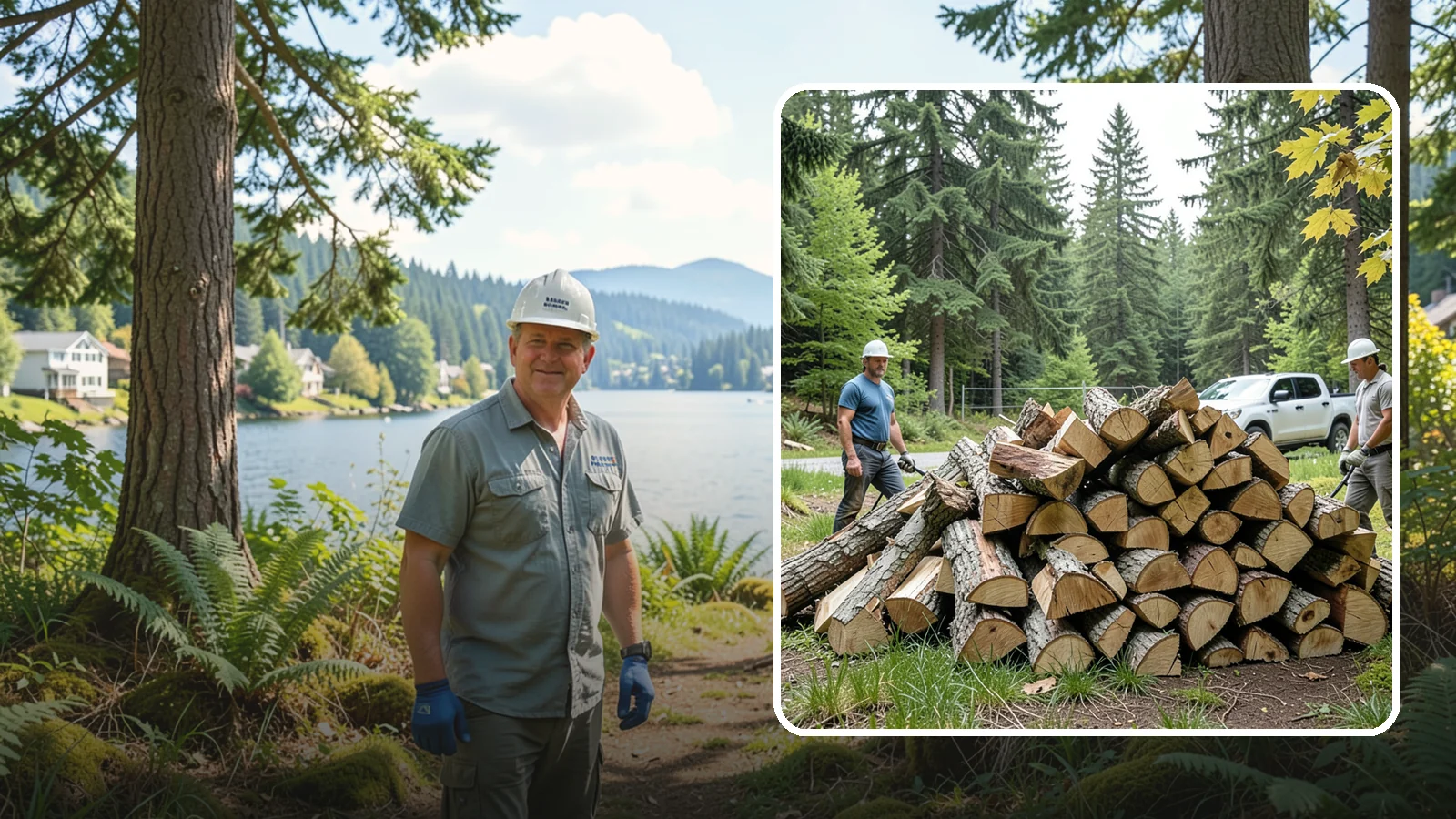 Summer Seasoning in Milton, King County, WA - We deliver wood in summer and set it up to dry through the warm months so it is ready to burn by winter.