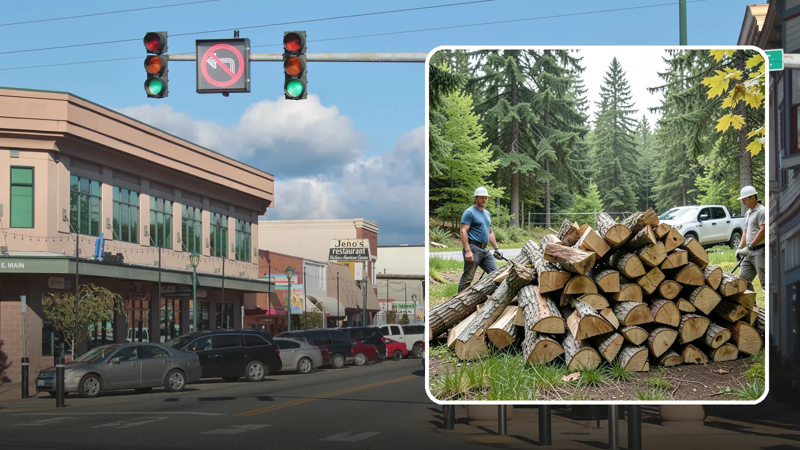 Summer Seasoning in Monroe, Snohomish County, WA - We deliver wood in summer and set it up to dry through the warm months so it is ready to burn by winter.
