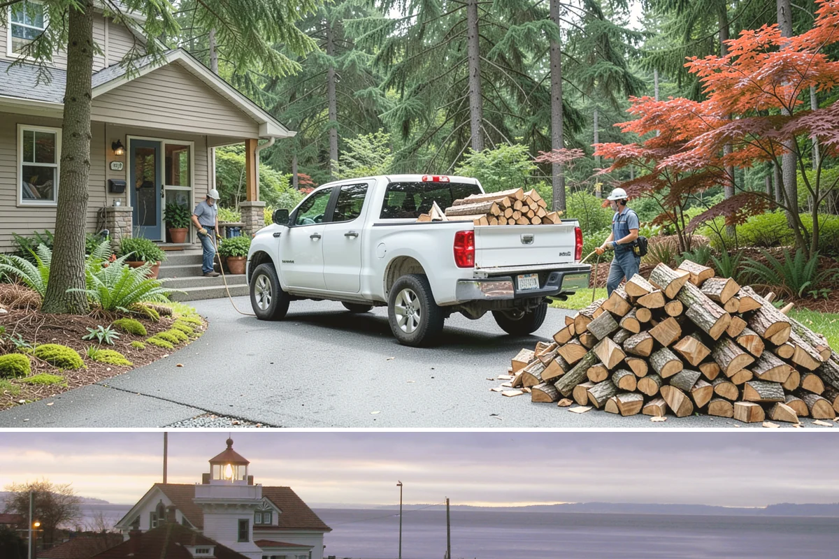 Summer Seasoning in Mukilteo, Snohomish County, WA - Summer is the prime seasoning window, when long dry days pull moisture out fastest ahead of winter.