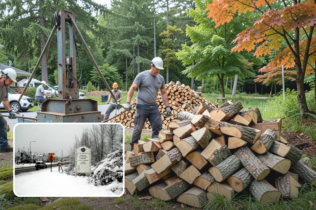 Summer Seasoning in Newcastle, King County, WA - Uses the driest months for effective seasoning