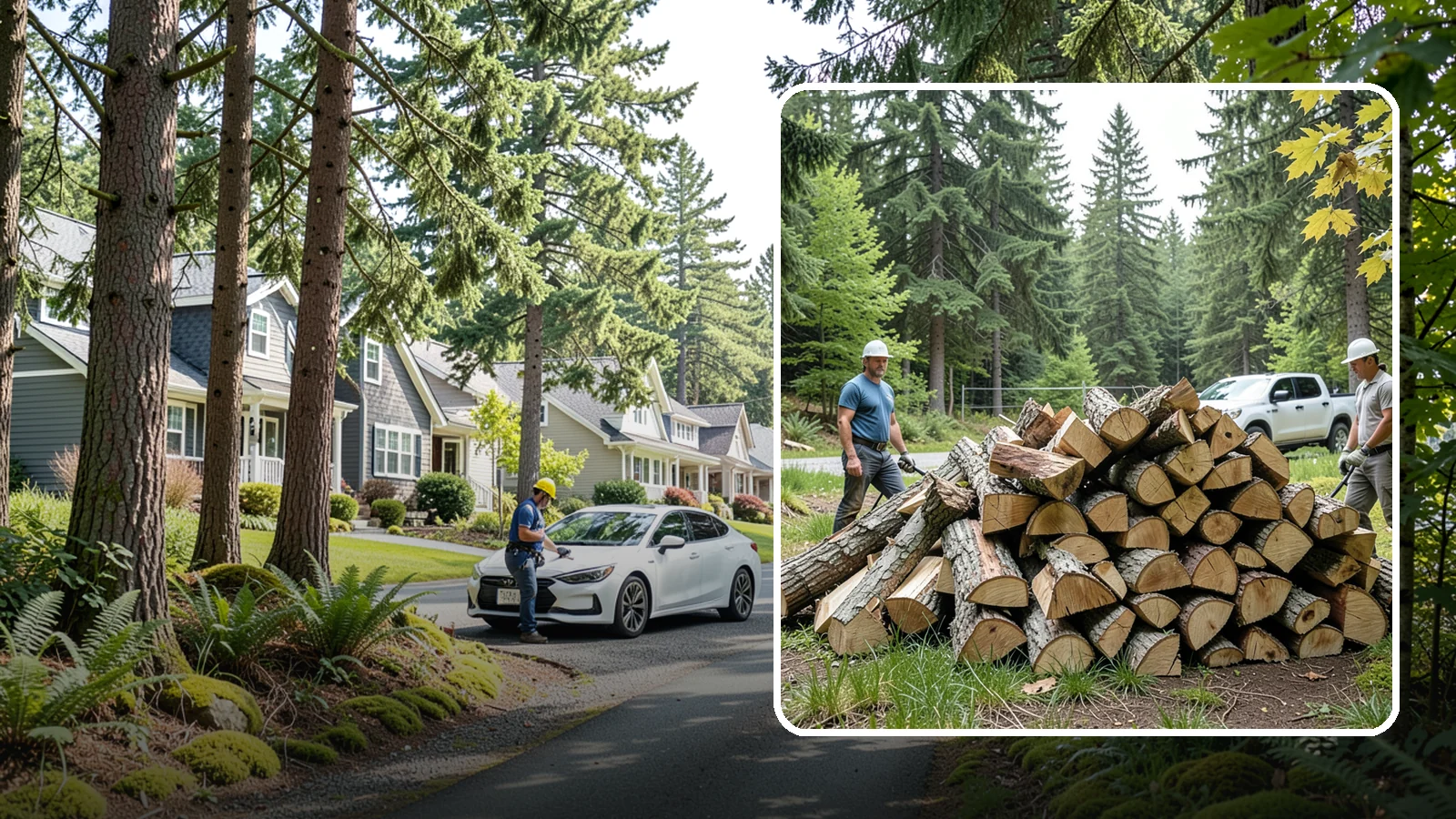 Summer Seasoning in Normandy Park, King County, WA - We deliver wood in summer and set it up to dry through the warm months so it is ready to burn by winter.
